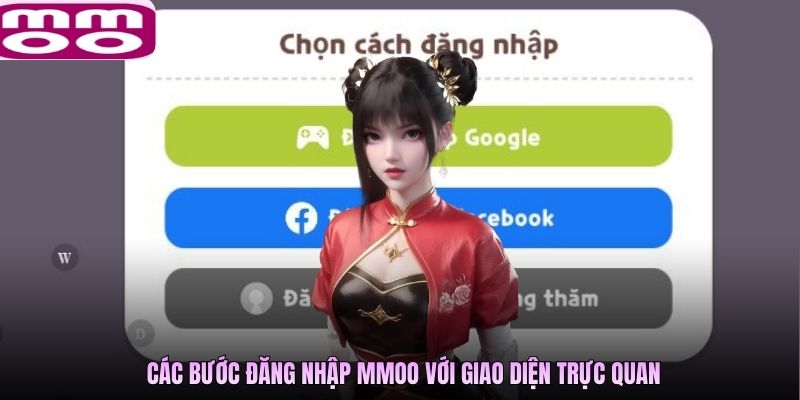 Các bước đăng nhập MMOO với giao diện trực quan